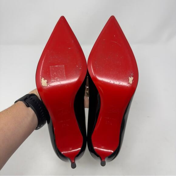Christian Louboutin Kate 85 Patent Leather Heels Size 37.5 - Picture 9 of 10